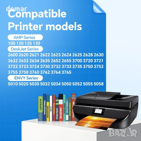 Мастилени касети 304XL (1 черна, 1 цветна), съвместими с мастилени касети HP 304, 304 XL, снимка 3 - Консумативи за принтери - 53401703