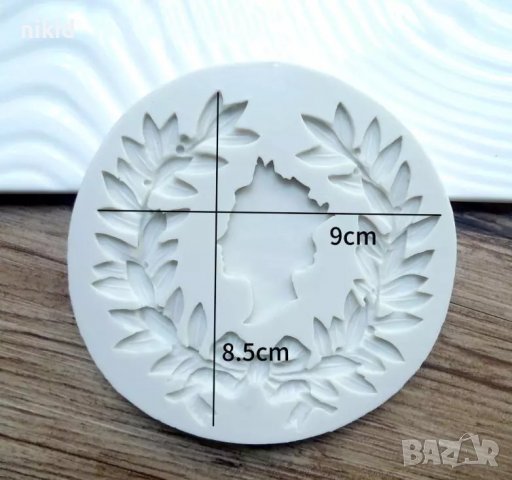 Лаврови листа Лавров Венец Маслинови кралица силиконов молд форма фондан декор украса, снимка 4 - Форми - 37685336