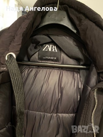 Черно мъжко зимно яке ZARA - размер S, снимка 8 - Якета - 38161409