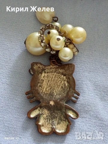 Метален ключодържател коте с кристали и седеф за КОЛЕКЦИОНЕРИ 42638, снимка 6 - Други - 51119316