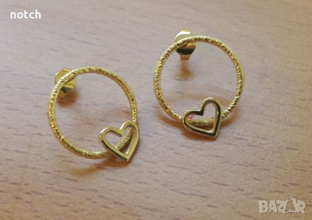 Златни обеци, снимка 5 - Обеци - 38972301