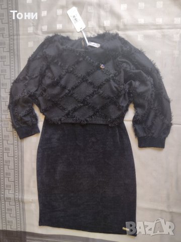 Дамска рокля Roxelan, черен , 42, снимка 2 - Рокли - 37095827