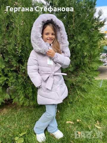 Дебело зимно яке Цвят люляк Размери -4г.6г.8г.10г.12г. Цена-59 лв