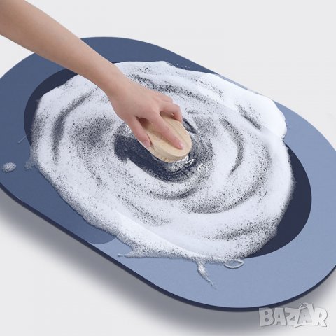 Качествена неплъзгаща се постелка за баня BATH MAT, Водоабсорбираща, Бързо съхнеща, снимка 8 - Изтривалки - 38099599