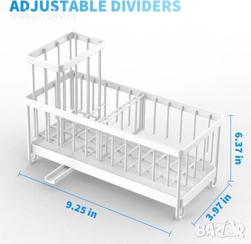 Органайзер за кухненска мивка, въртящ се дизайн, неръждаема стомана, снимка 2 - Други стоки за дома - 52606168