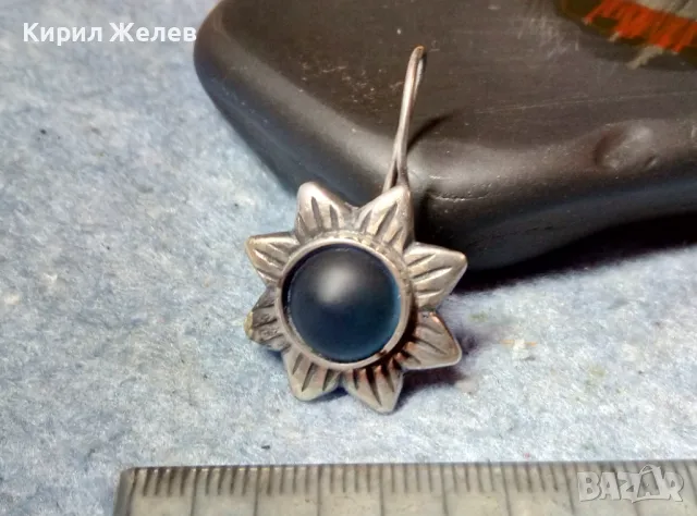 МАРКОВА ВЕЛИКОЛЕПНА ФЛОРАЛНА СРЕБЪРНА ОБЕЦА ЦВЕТЕ СРЕБРО 925 SEZGIN с ПОЛИРАН ЦВЕТЕН КРИСТАЛ 47952, снимка 3 - Обеци - 49150627