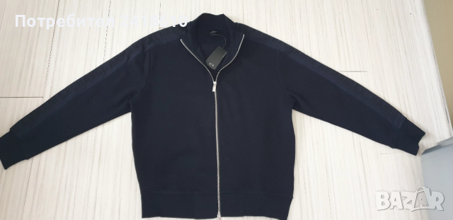 Armani Exchange Full Zip Cotton Knit Mens Size M / L НОВО! ОРИГИНАЛ! Мъжко Горнище с цял Цип !, снимка 9 - Спортни дрехи, екипи - 51593243