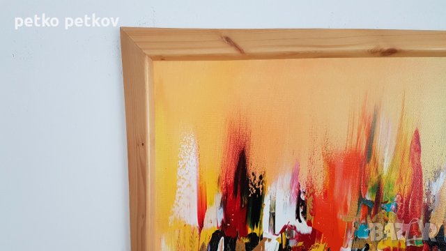 Абстрактнa картинa Geiranger, снимка 4 - Картини - 43283668