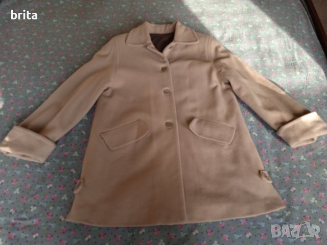 Вълнено Палто Бежово, снимка 10 - Палта, манта - 39065033