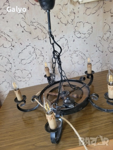 лампа, абажур за битов кът или бесетка, снимка 2 - Лампи за таван - 51489174