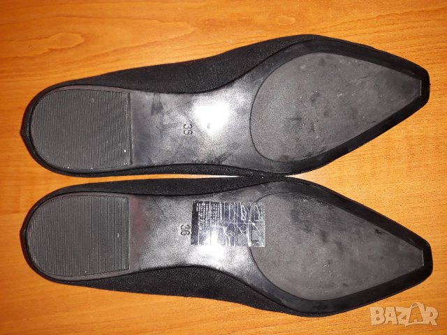 H&M ниски равни обувки дамски черни 36 като НОВИ , снимка 4 - Дамски ежедневни обувки - 43249648