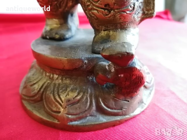 Уникална Бронзова Статуетка ГАНЕША, Будизъм , Буда, снимка 6 - Антикварни и старинни предмети - 43209693