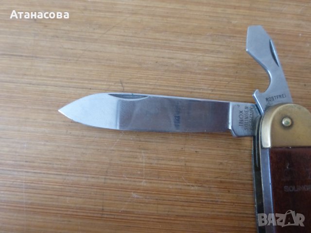 Джобно ножче 5 инструмента Solingen Солинген с калъф, снимка 4 - Ножове - 40623726