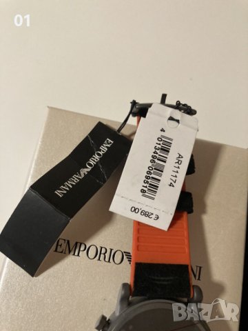 Нов оригинален EMPORIO ARMANI часовник пълен комплект, снимка 4 - Мъжки - 43435606