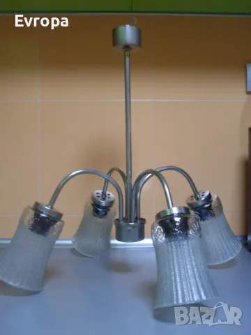 Стар абажур, полилей., снимка 2 - Лампи за таван - 37665084