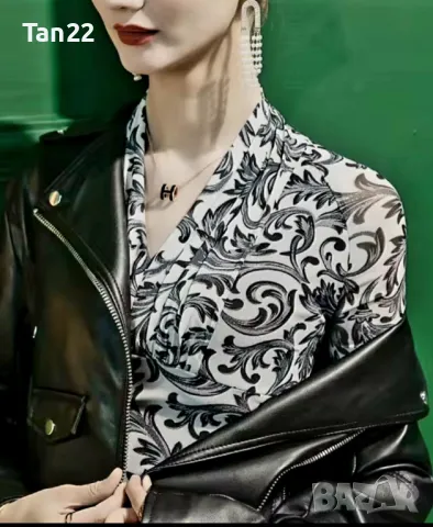 Кокетна маркова дамска блуза с 3/4 ръкав, снимка 3 - Тениски - 49411605