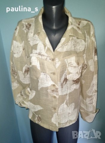 Бутик / Дизайнерско яке ”Kello” модел "standard Denim"-100%Лен / голям размер , снимка 3 - Якета - 15005640