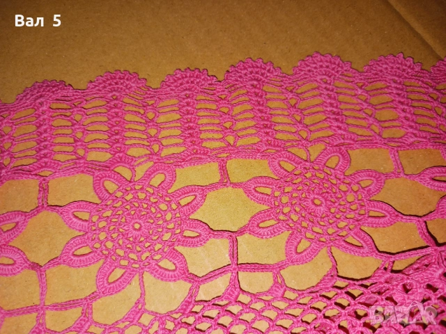 Голяма плетена на една кука покривка за маса 120 / 190 см, снимка 7 - Антикварни и старинни предмети - 52295469