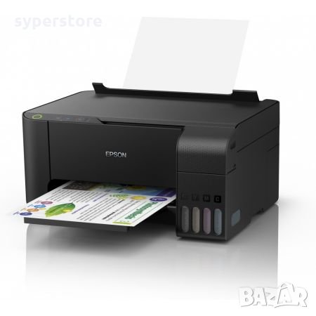 Принтер Мастиленоструен Мултифункционален 3 в 1 Цветен Epson EcoTank L3110  Копир Принтер и Скенер, снимка 2 - Принтери, копири, скенери - 33561073
