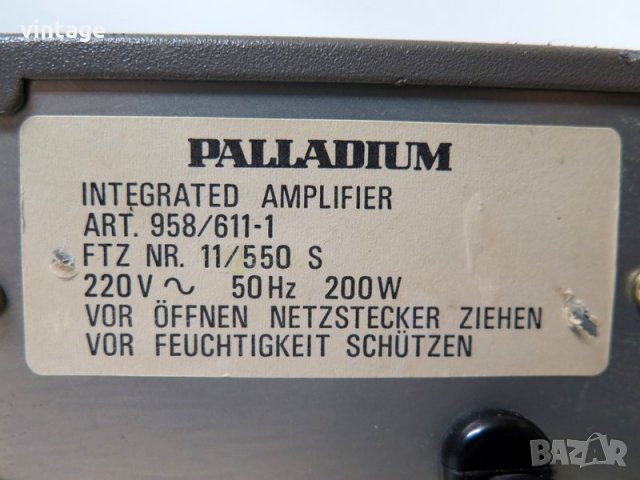 Palladium art. 958/611-1, снимка 11 - Ресийвъри, усилватели, смесителни пултове - 35275444