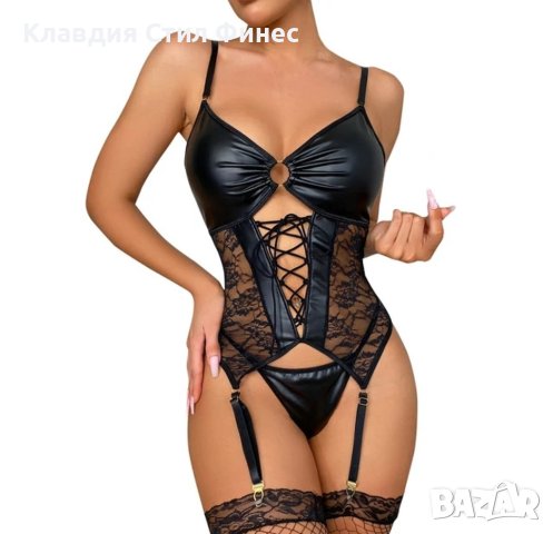 Секси корсет с връзки и прашка размер L 