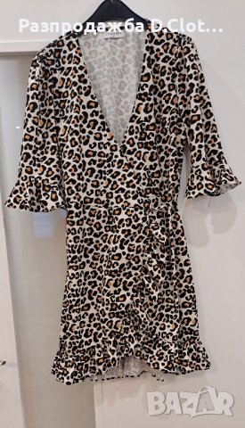 леопардова/тигрова рокля XS, снимка 5 - Рокли - 43380599
