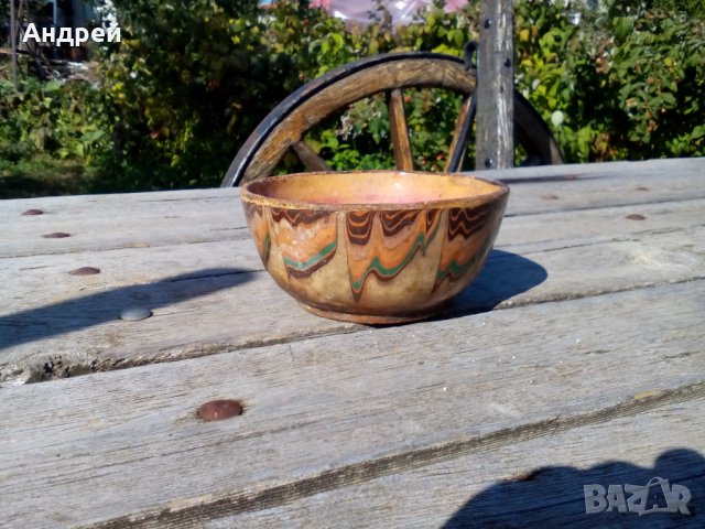 Старинна керамична паница #4, снимка 1 - Антикварни и старинни предмети - 27185700