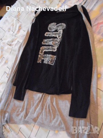 нова сиво-черна туника