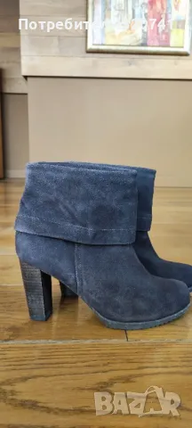 Велурени боти Scholl, р-р 40, снимка 6 - Дамски боти - 49235996