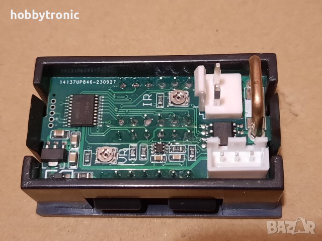 Волтметър амперметър 200V/10A, 4цифри, , снимка 3 - Друга електроника - 39100228
