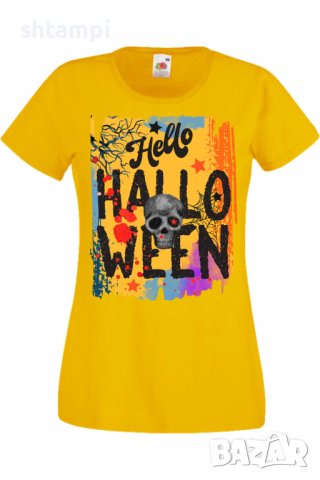 Дамска тениска Halloween 09,Halloween,Хелоуин,Празник,Забавление,Изненада,Обичаи,, снимка 9 - Тениски - 38146613
