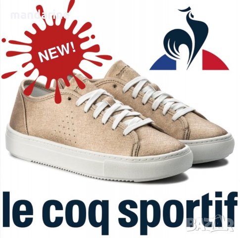 ПРОМО 🍊 LE COQ SPORTIF № 37/38 & 39/40 🍊 Дамски кожени обувки в розово златисто нови с кутия, снимка 12 - Дамски ежедневни обувки - 26377556