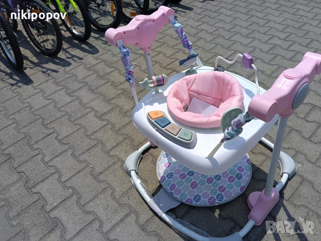 MONI Детско бънджи HOP розов, снимка 3 - Проходилки - 53565080