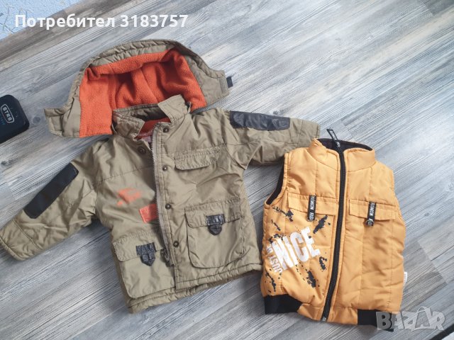 Яке с качулка, подплатено, дебело за зимата. Елек , снимка 10 - Бебешки якета и елеци - 43352119