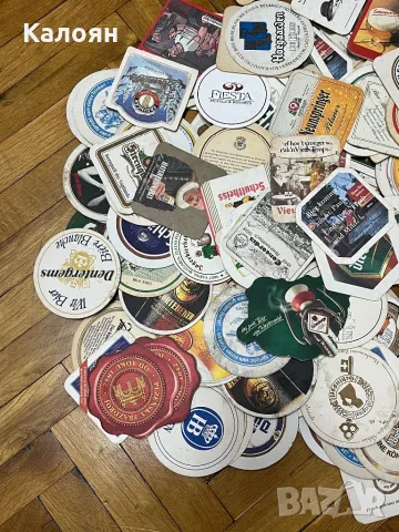 Колекция винтидж подложки за бира предимно немски, снимка 3 - Колекции - 48443545
