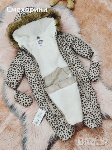 Нови бебешки зимни космонавти за момиченца 0-3 и 3-6 месеца , снимка 3 - Бебешки ескимоси - 52477706