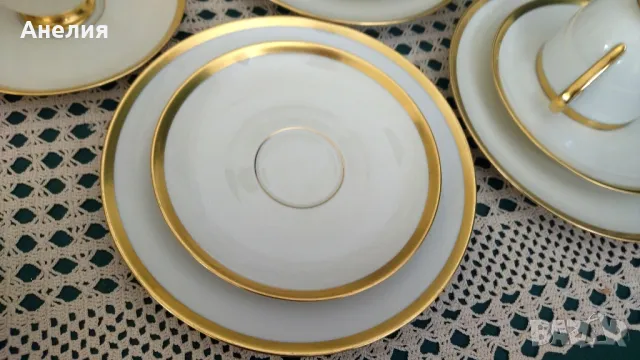 Fürstenberg porcelain! Красота в злато и екрю!, снимка 5 - Чаши - 48383744