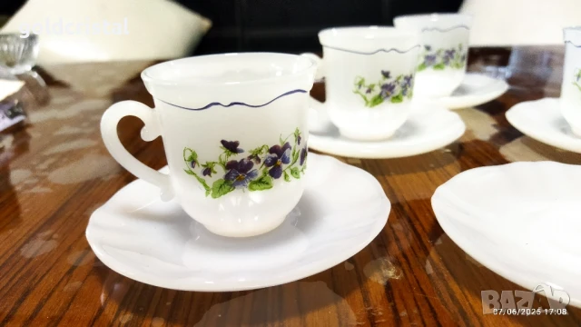 френски аркопал чаши за кафе , снимка 2 - Антикварни и старинни предмети - 50587705