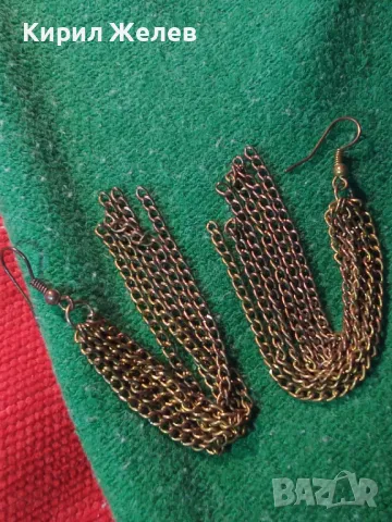 ФЕЕРИЧНИ ВИНТИДЖ АРТ СТИЛ ЗЛАТИСТИ ОБЕЦИ от БЛАГОРОДНА СТОМАНА 47409, снимка 10 - Обеци - 47316247