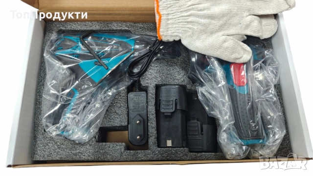 Професионален акумулаторен комплект 2 в 1 – Винтоверт и Ъглошлайф с литиева батерия, снимка 3 - Винтоверти - 52946162