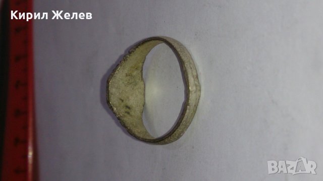 СТАРИНЕН САЧАНЕН ПРЪСТЕН с МОНОГРАМ БУКВА - З - МАЙСТОРСКА РЪЧНА ИЗРАБОТКА САЧАН 73661, снимка 5 - Антикварни и старинни предмети - 28995201