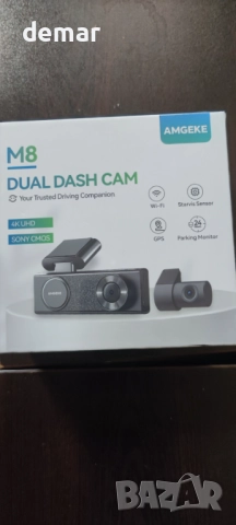 4K видеорегистратор за автомобили отпред и отзад, WiFi, GPS, 64GB SD, снимка 8 - Аксесоари и консумативи - 52533748