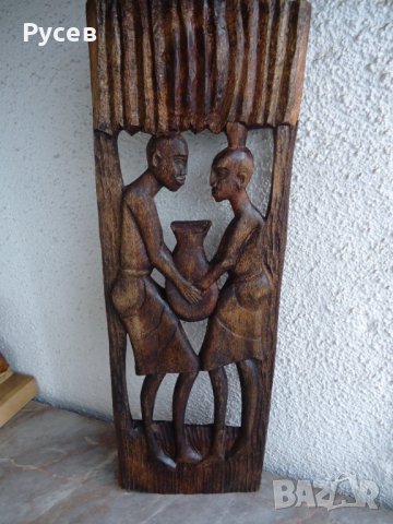Африканска дърворезба, снимка 4 - Декорация за дома - 43093850