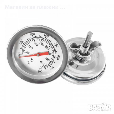 Високотемпературен термометър за барбекю, грил, скара, пушилня до 430 градуса - КОД 3716, снимка 4 - Барбекюта - 37143634