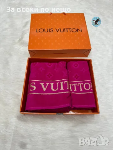 Louis Vuitton🔝Hermes Луксозни Хавлии - 2бр. в кутия - Налични Различни Цветове Код D2156, снимка 4 - Хавлиени кърпи - 49423583