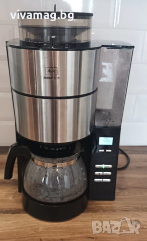 Кафемашина Melitta AromaFresh 1021-01, 1000W, Интегрирана мелница с 3 нива на смилане, Цифров екран,, снимка 3 - Кафемашини - 44890522