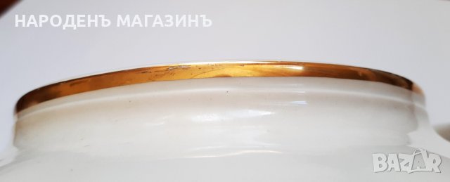 1874 - 1909 г. VILLEROY & BOCH - АНТИКВАРЕН немски порцелан супник хранене сервиз купа кашпа, снимка 10 - Други ценни предмети - 43779999
