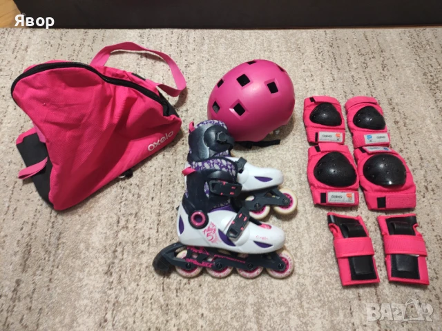 Детски ролери Decathlon/Декатлон размер 30-32 ,комплект