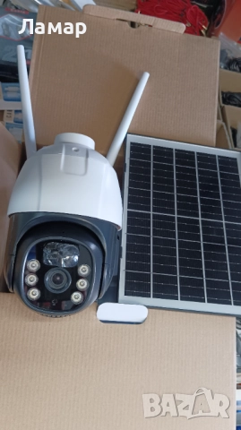 Соларна безжична въртяща камера 4G 10MP работи с СИМ SIM карта интернет, мобилни данни от тел. опер, снимка 3 - IP камери - 52119942