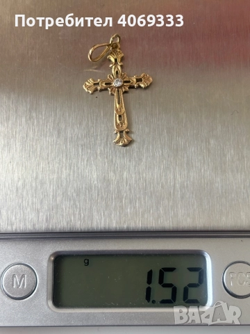 Красив златен кръст 1.52гр 14к, снимка 6 - Колиета, медальони, синджири - 51735331